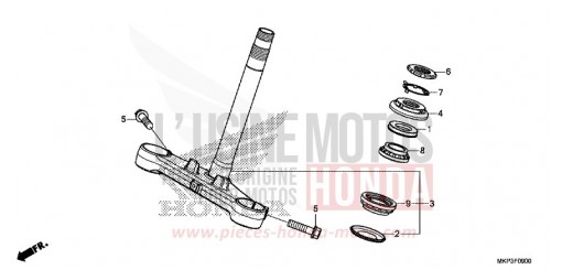 TIGE DE DIRECTION CBR500RAN de 2022